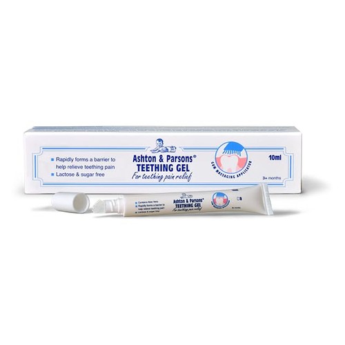 Teething gel rapidly - rapidly, forms