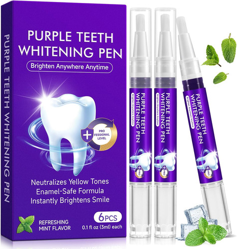 Purple teeth whitening pen - purple,