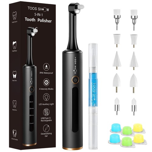 Tooth polisher with - tooth,